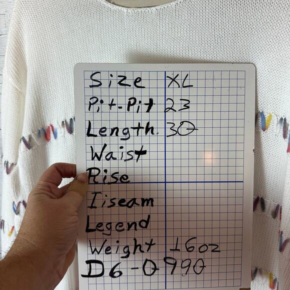 Christopher Banks women’s sweater white pastel coastal grandma colorful bohemian - Picture 8 of 8